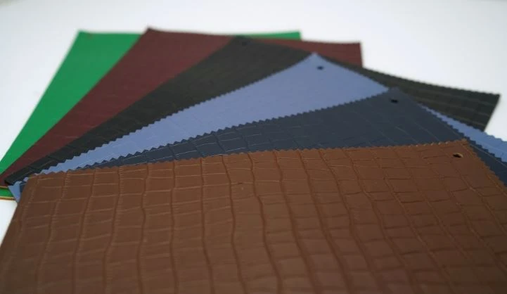 Wholesale Eco-Friendly Suede PU Synthetic Material Faux Crocodile Pattern Bag Luggage Leather
